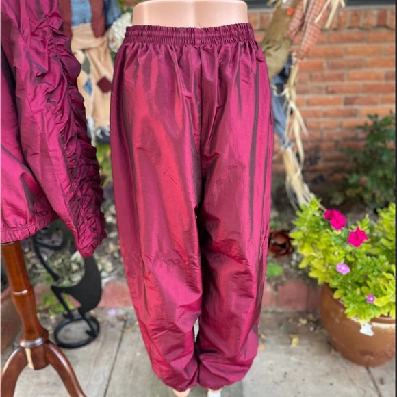 On Your Mark • Burgundy • 1980’s • Track Suit • Jumper•. Size Medium • New - Picture 7 of 16